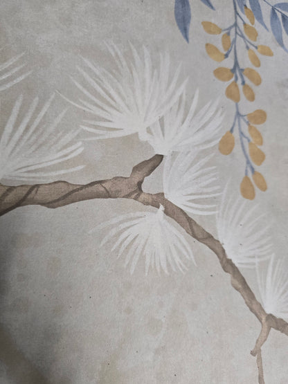Pine Shadow Wisteria Wallpaper – Beige