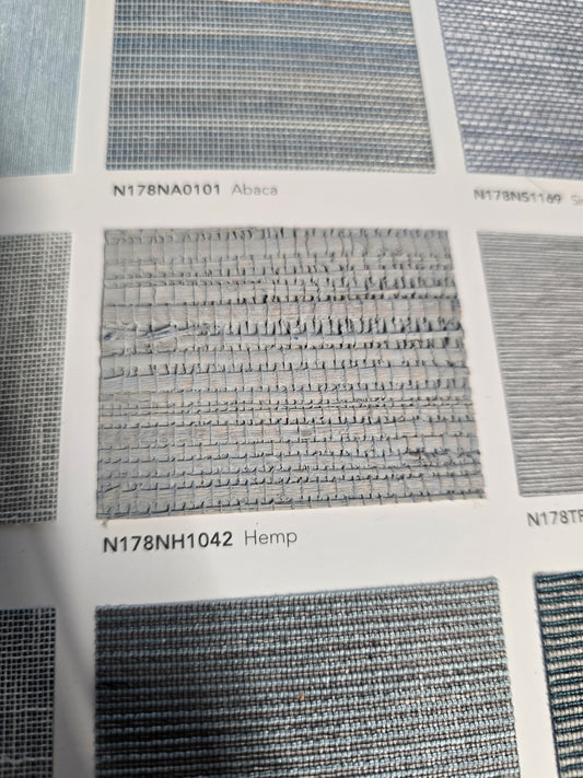 Hemp Revolution - 100% Hemp Wallpaper - Light Grey