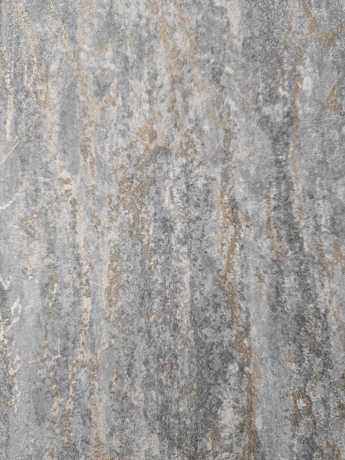 Veta Luxury Bead Wallpaper – Blue/Grey Gold