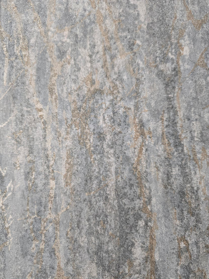 Veta Luxury Bead Wallpaper – Blue/Grey Gold