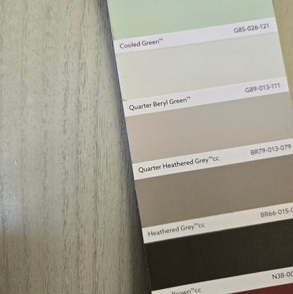 Paulownia - Wood Veneer WIDE Wallpaper - Green Wash