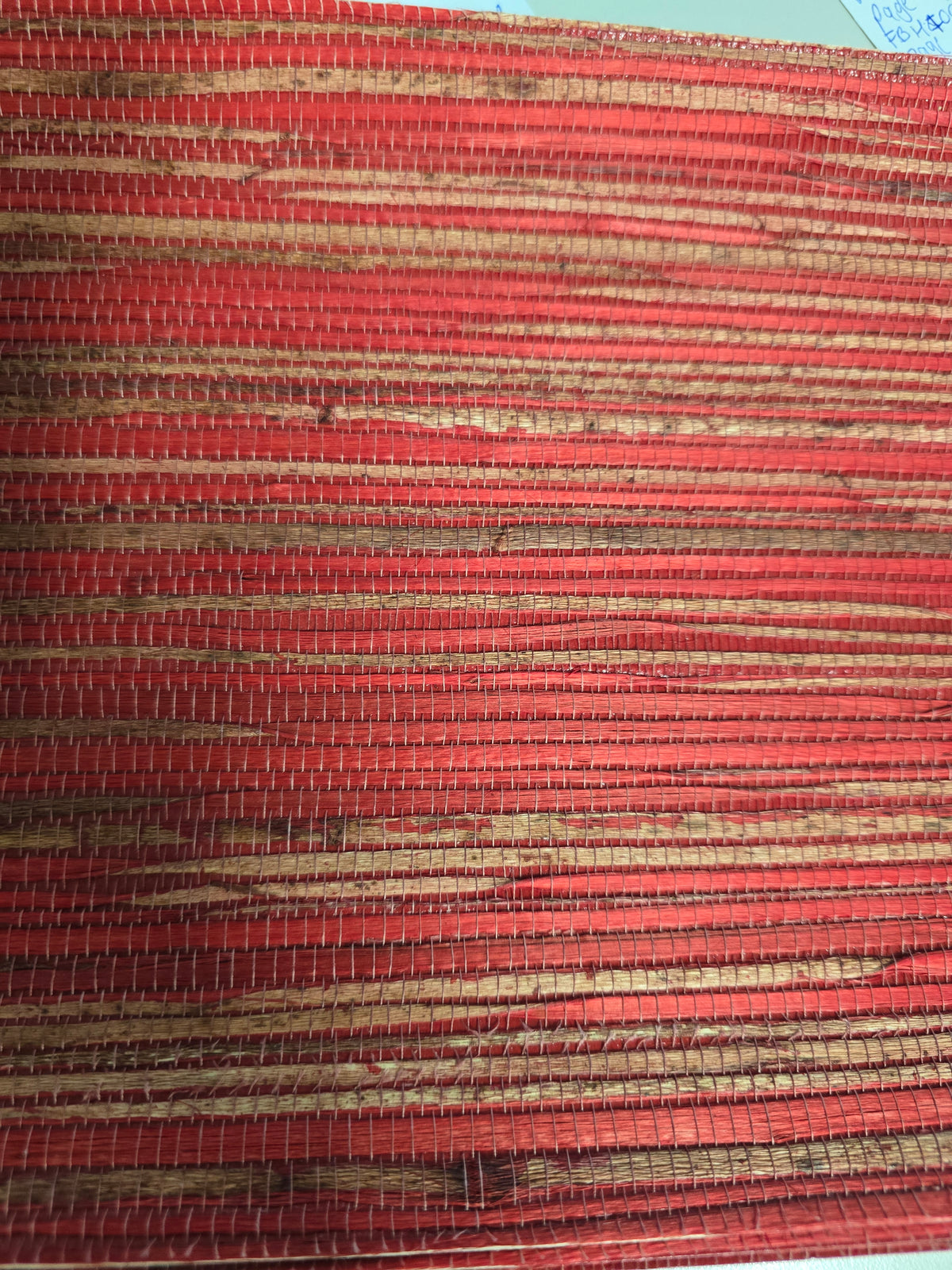 Hemp Revolution - 100% Hemp Wallpaper - Shocking Pink Red