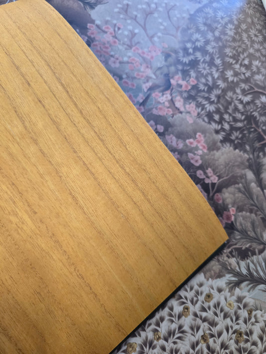 Paulownia - Wood Veneer WIDE Wallpaper - Curry