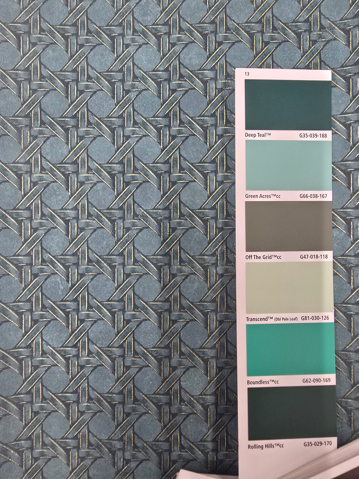 Cuba Paja Vinyl Wallpaper - Emerald