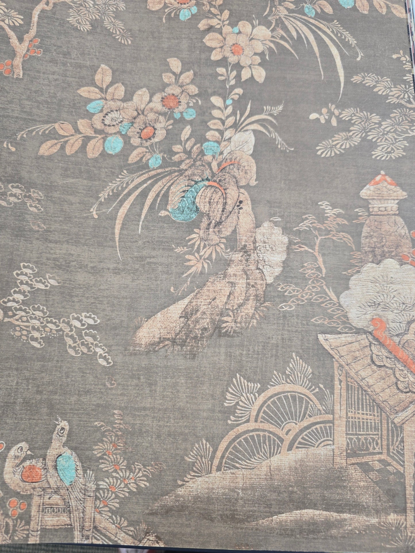 East Gardens Wallpaper - Bronze Brown