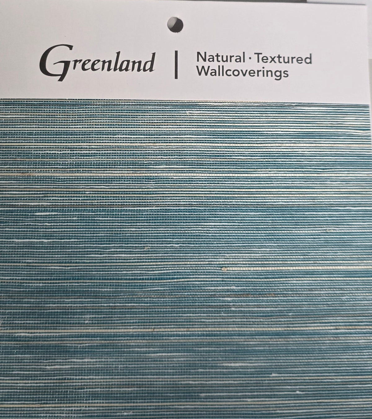 Shimmery WIDE Grasscloth Wallpaper - Deep Sea