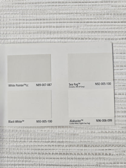 Bambara - Vinyl Grasscloth Wallpaper - White - Discontinuing