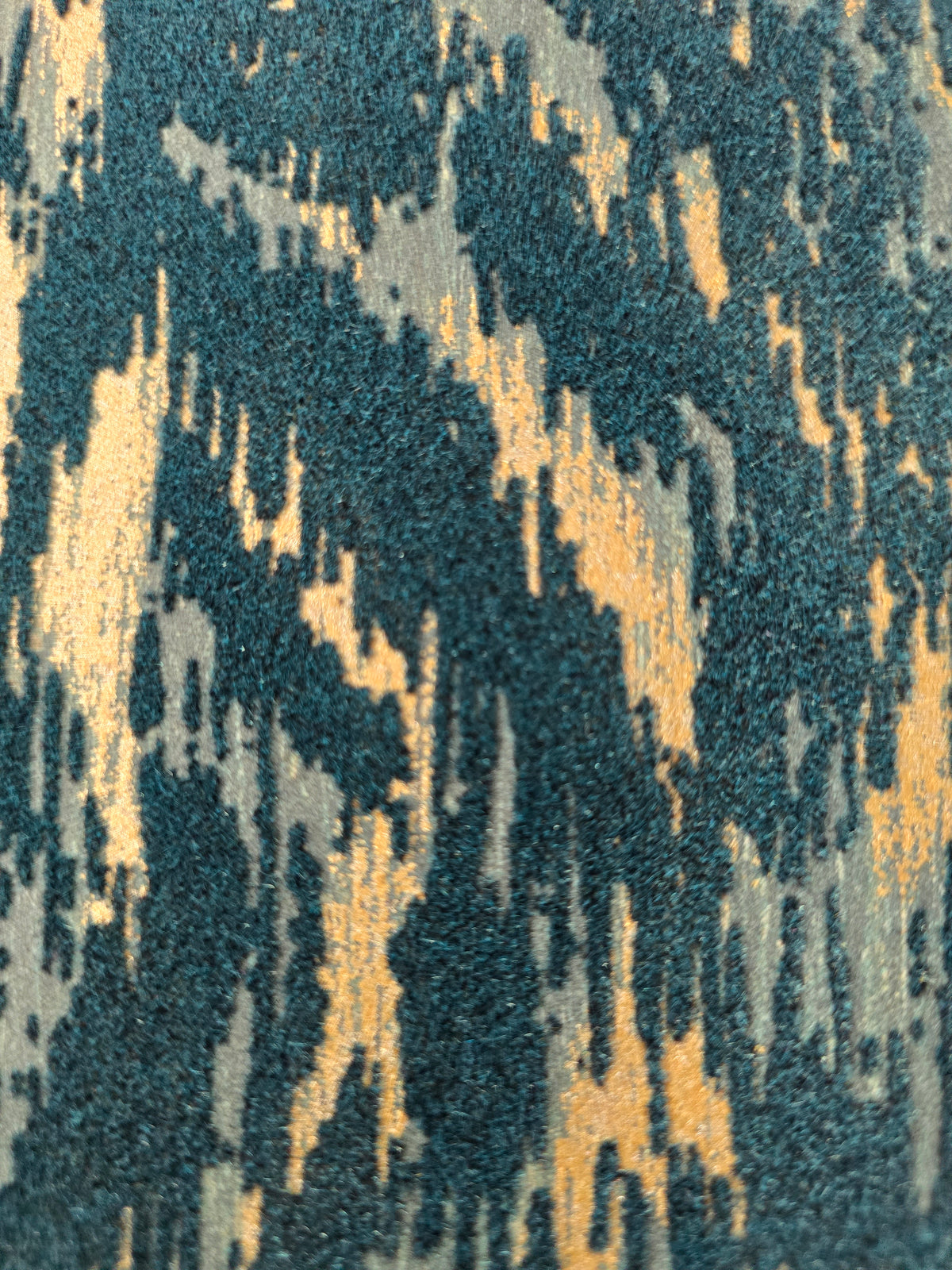 Ondine Velvet Flock Wallpaper – Teal