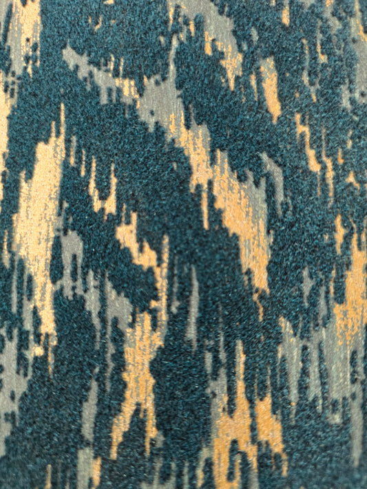 Ondine Velvet Flock Wallpaper – Teal
