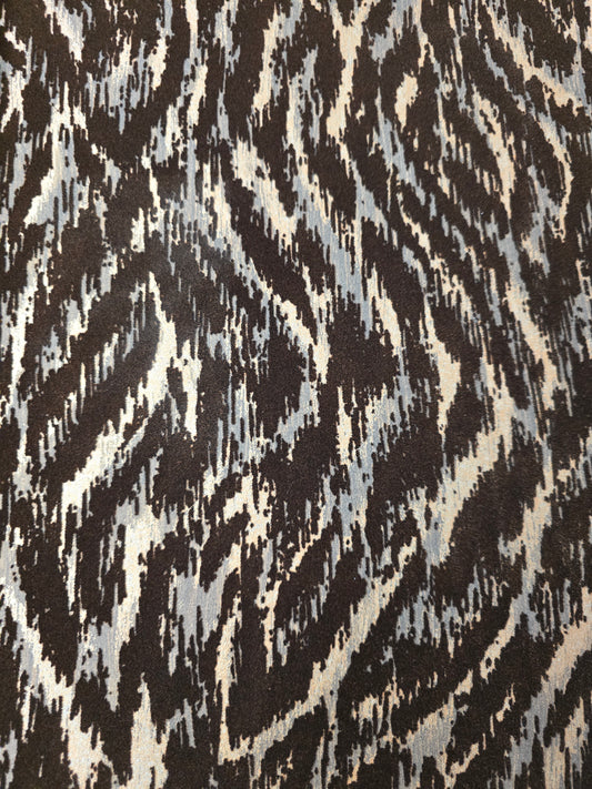 Ondine Velvet Flock Wallpaper – Mocha Gold