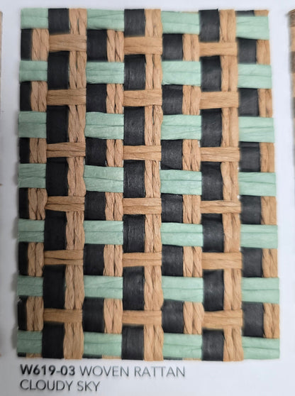Woven Rattan - Grasscloth Wallpaper - Cloudy Sky