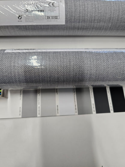 Weave Textured Wallpaper (Uni Natte) - Smoke Grey - 16 Rolls Left