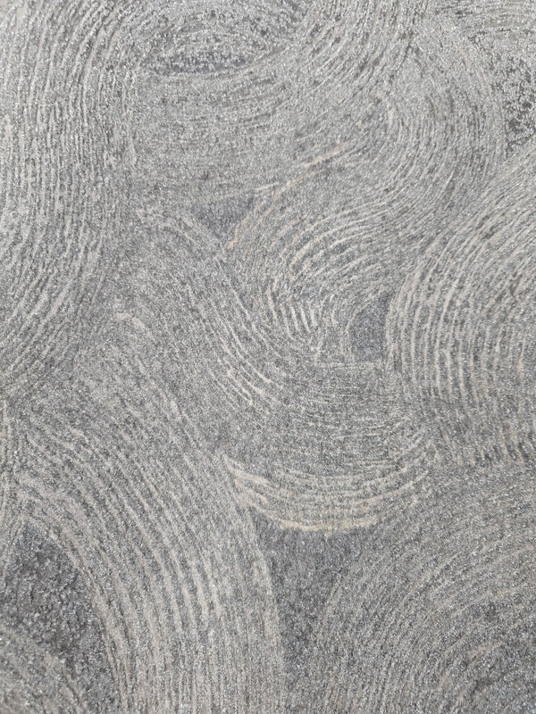 Sample – Uzu Luxury Bead Wallpaper – Charcoal