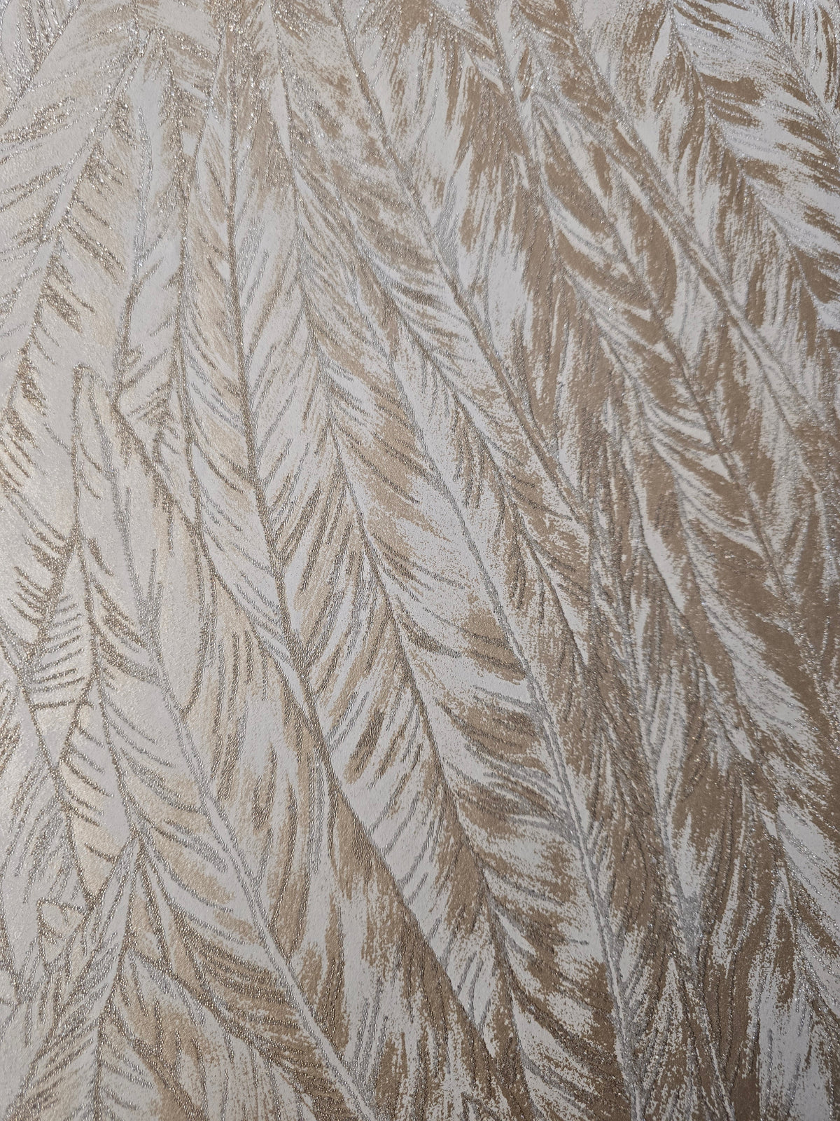 Bulu Luxury Bead Wallpaper – Beige Gold