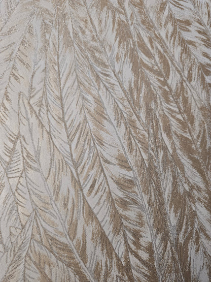 Bulu Luxury Bead Wallpaper – Beige Gold