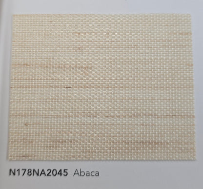 Abaca Natural Fibre Wallpaper - White Swan