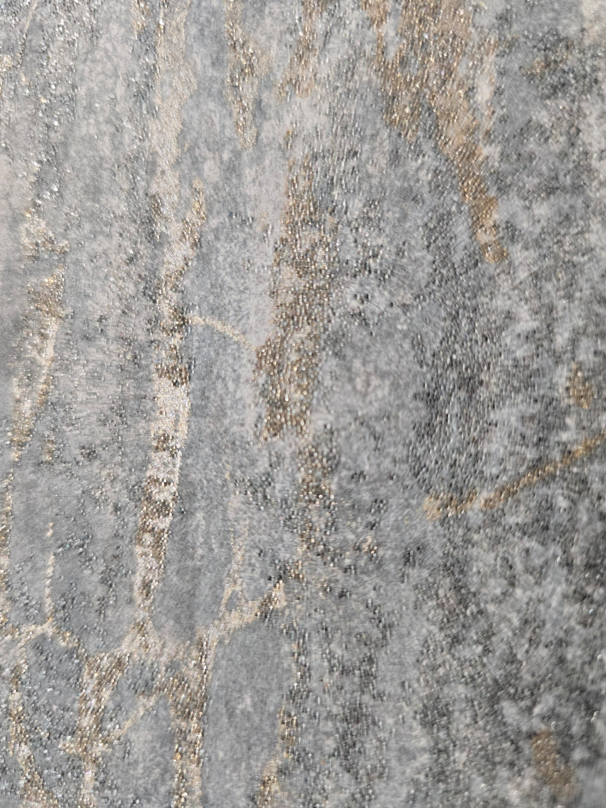 Veta Luxury Bead Wallpaper – Blue/Grey Gold