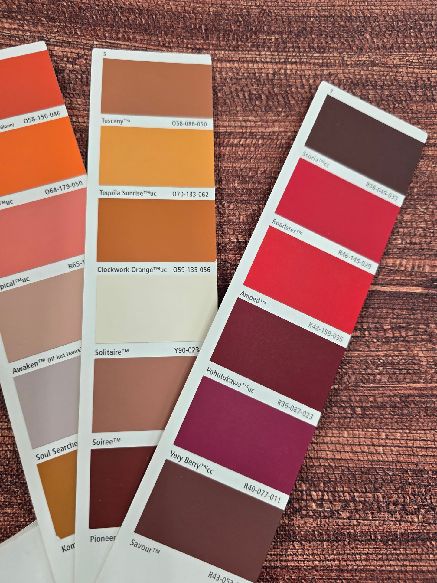 Vinyl Grasscloth Wallpaper - Red Orange