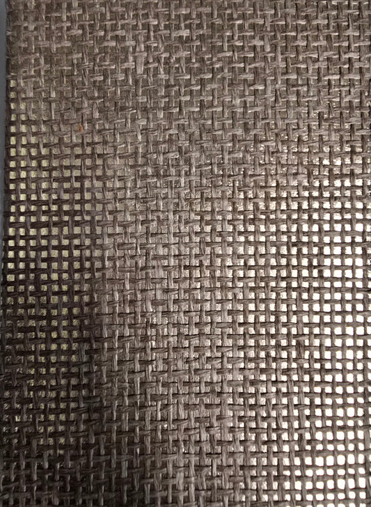 Burlap Fine Weave Grasscloth Wallpaper - Jute on Gold