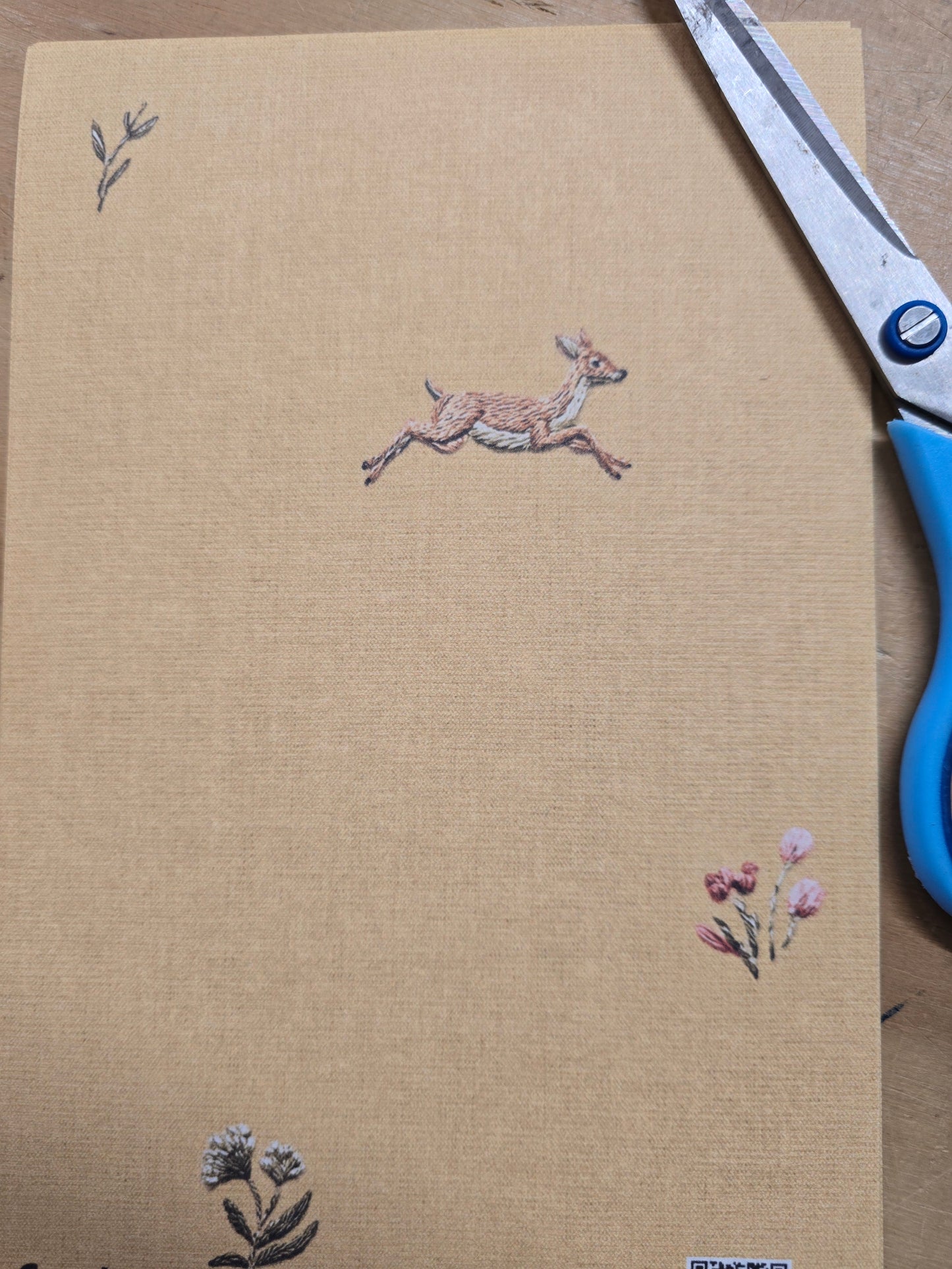 SAMPLE Bambi Wallpaper - Mustard