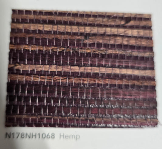 Hemp Revolution - 100% Hemp Wallpaper - Cranberry