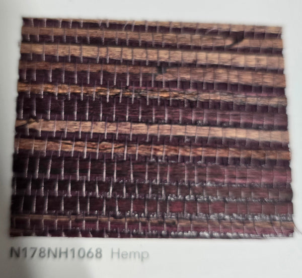 Sample - Hemp Revolution - 100% Hemp Wallpaper - Cranberry