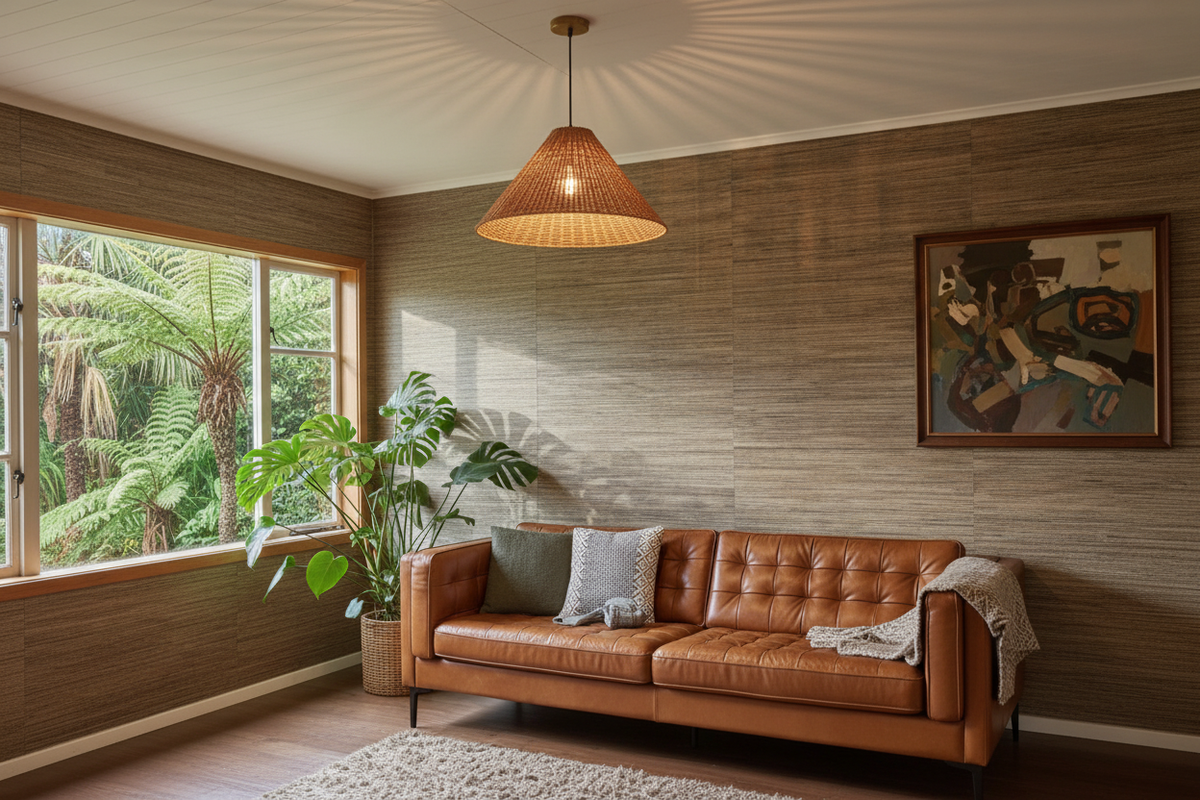 Genuine Grasscloth Wallpaper - Sage Brush