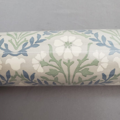 Bellflowers Wallpaper - Morris - Grey/Fennel