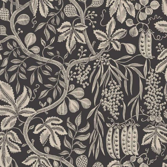 Fig Garden Wallpaper - Charcoal