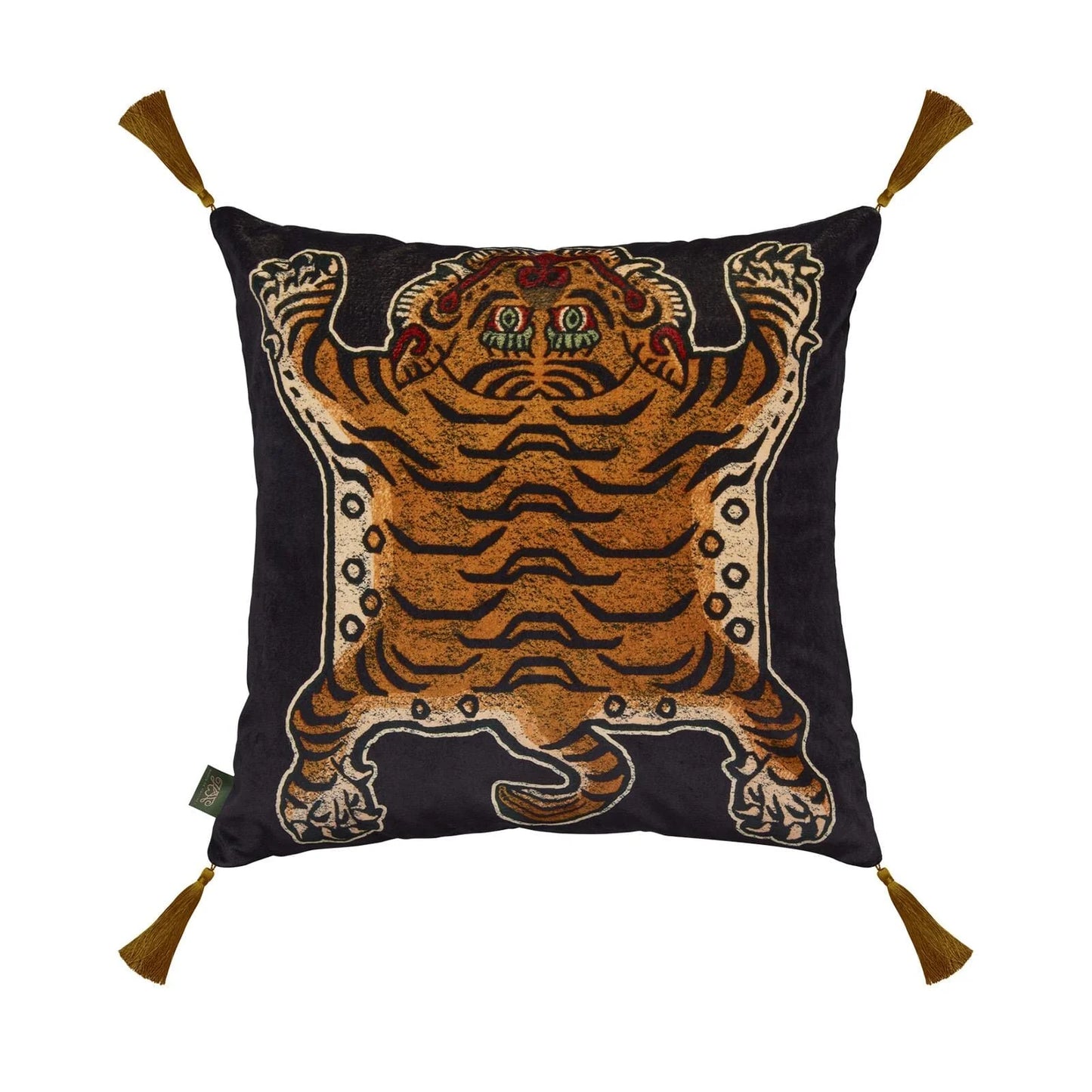 Saber Velvet Cushion - Noir House of Hackney