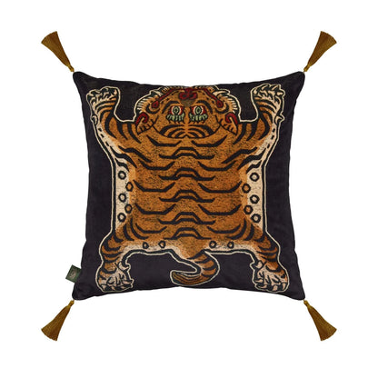 Saber Velvet Cushion - Noir House of Hackney