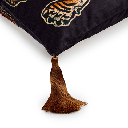 Saber Velvet Cushion - Noir House of Hackney