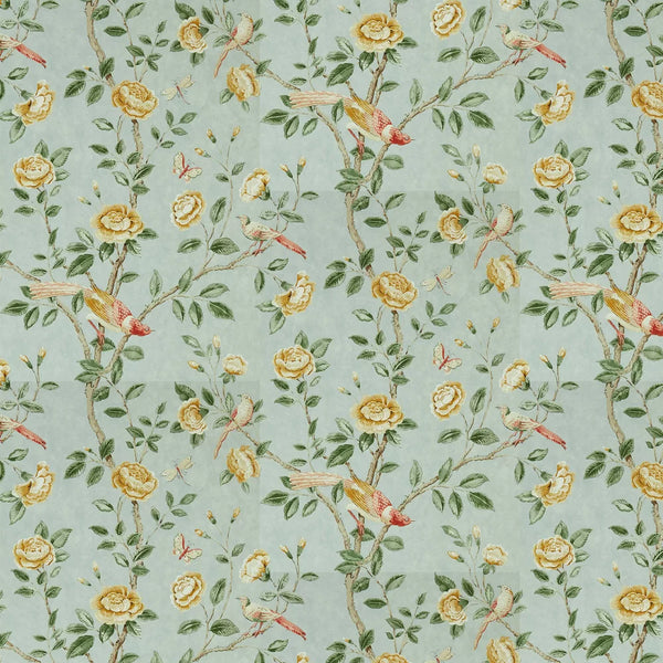 Sample - Andhara Wallpaper - Seaglass and Lemon