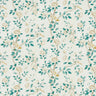 Andhara Wallpaper - Teal and Cream