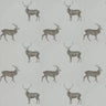 Evesham Deer Wallpaper - Silver Grey
