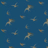 Swallows Wallpaper - French Blue