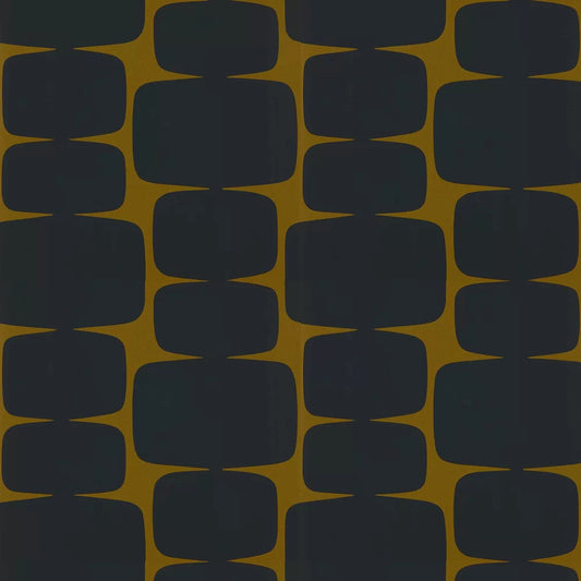 Lohko Wallpaper - Tumeric/Charcoal