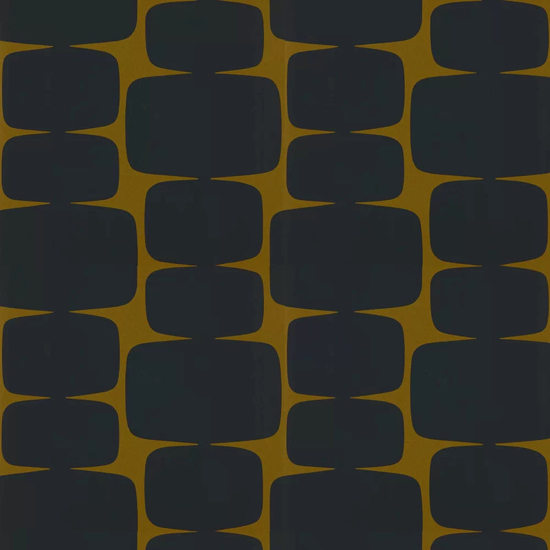 Lohko Wallpaper - Tumeric/Charcoal