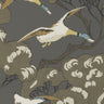 Grand Flying Ducks Wallpaper - Charcoal