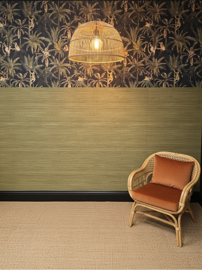 Hemp Revolution - 100% Hemp Wallpaper - Guacamole
