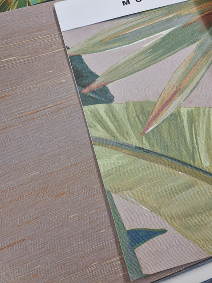 Pure Silk Wallpaper - Apricot Swirl
