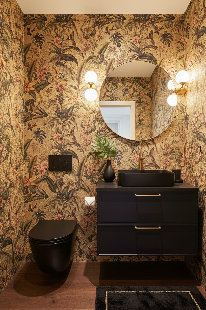 Singapura Custom Printed Wide Wallpaper - Gold