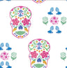 Fantail Fiesta Wallpaper - NZ Custom Wallpaper - White