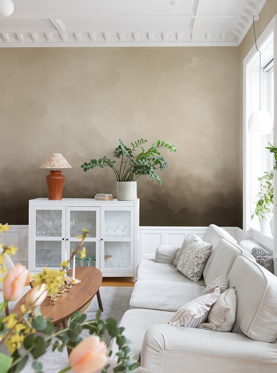Reflecting - Custom Sized Wallpaper Mural (per m2) - Sandstone