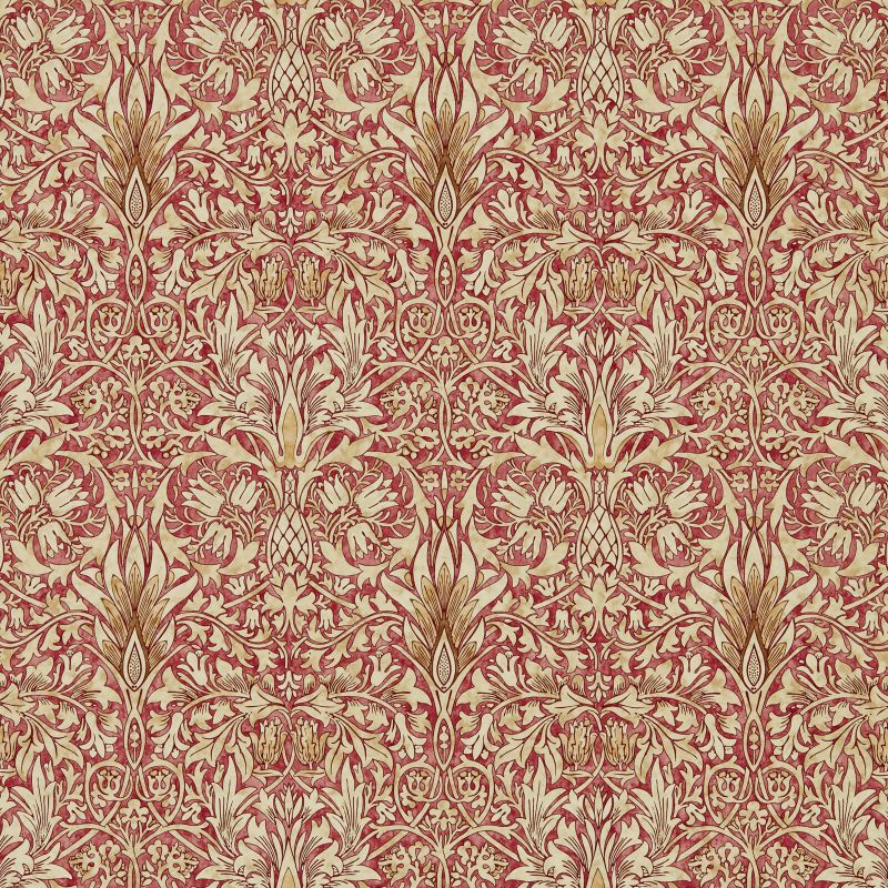 Snakeshead Wallpaper - Morris - Madder/Gold
