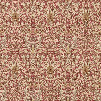 Snakeshead Wallpaper - Morris - Madder/Gold