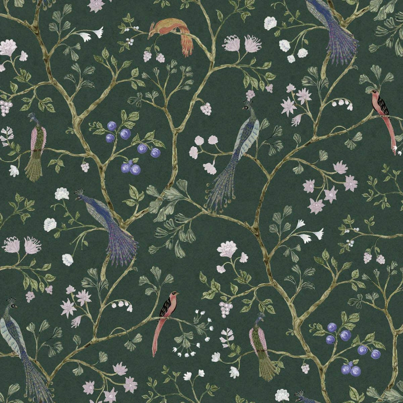 Songbirds - Forest - Custom Sized Wallpaper Mural (per m2)