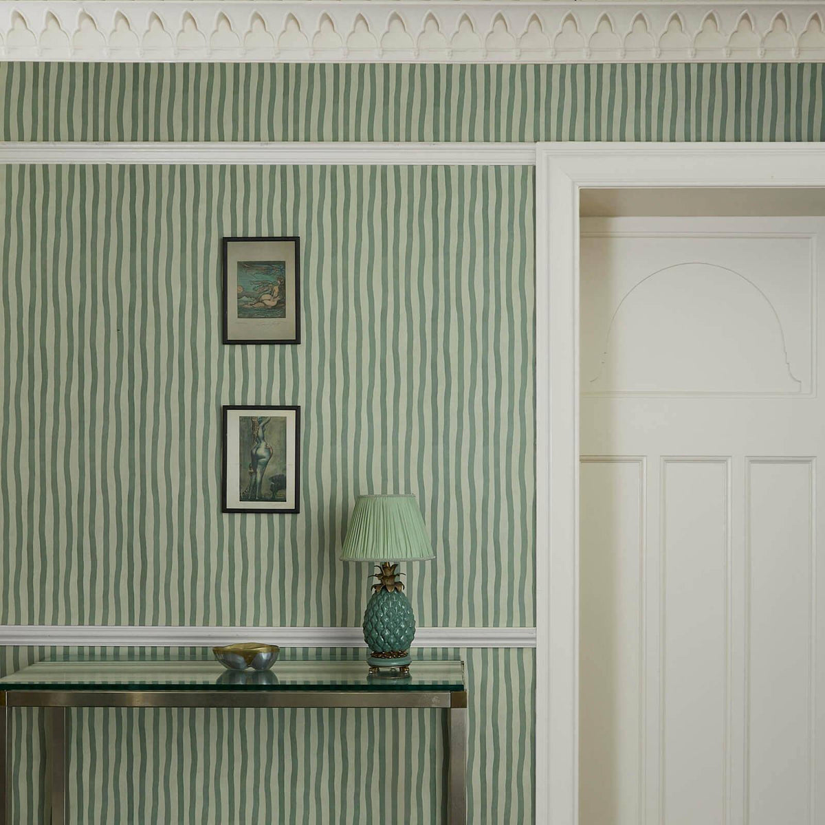 Artist's Stripe Wallpaper - House of Hackney - Opal