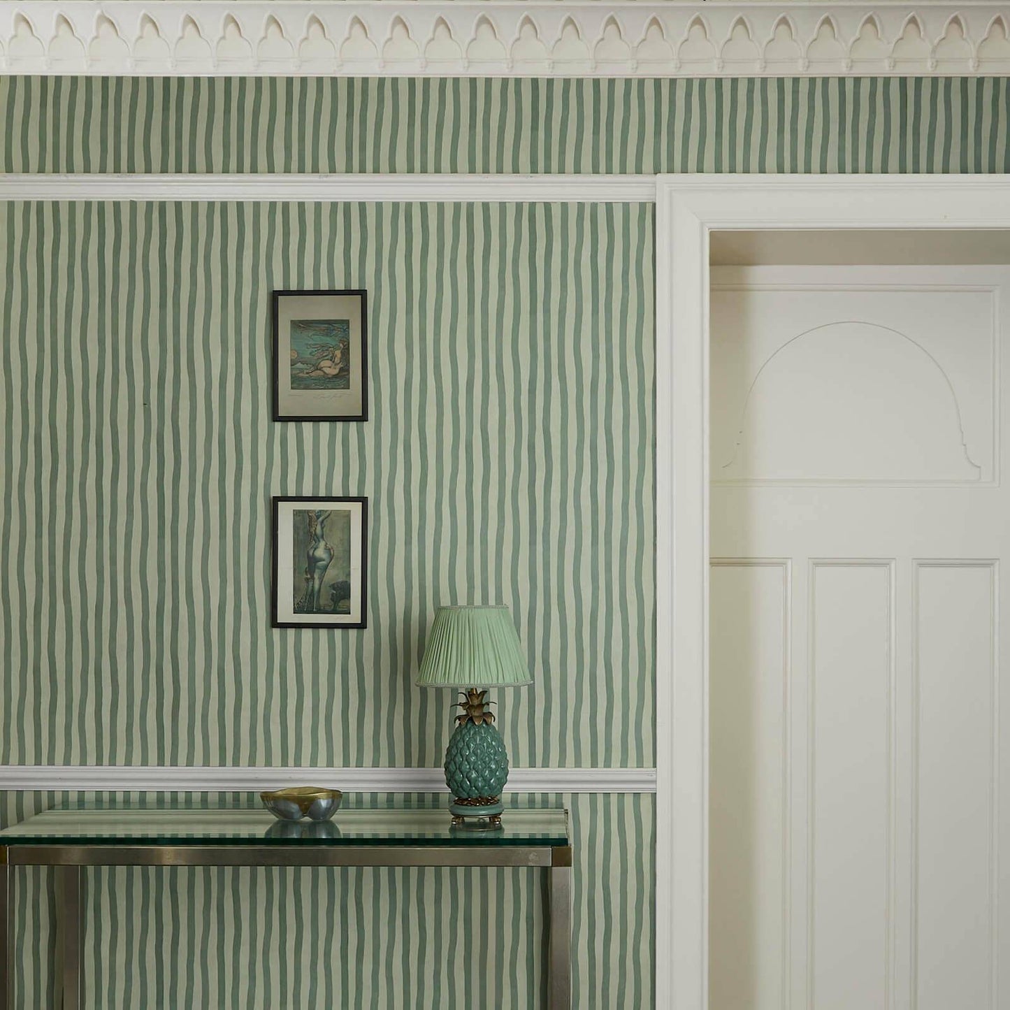 Artist's Stripe Wallpaper - House of Hackney - Opal