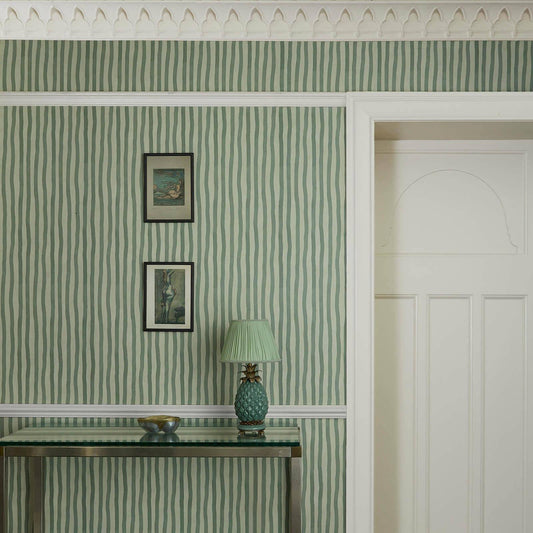Artist's Stripe Wallpaper - House of Hackney - Opal